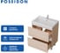 Тумба 1Marka new aris 70н 2 ящика, дуб сонома Ц0000019920 5