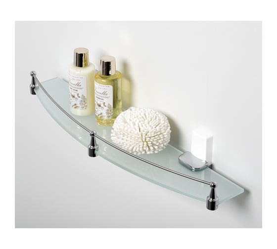 Стеклянная полка WasserKraft Leine K-5044WHITE