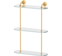 3-х ярусная полка 3SC 40 cm стекло; золото STI 217