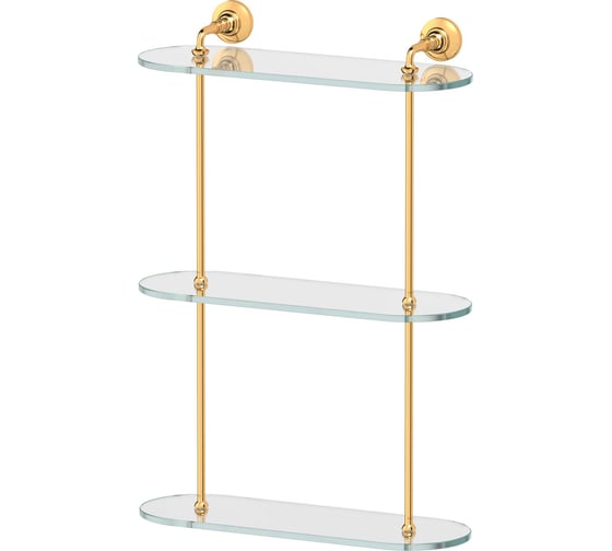 3-х ярусная полка 3SC 40 cm стекло; золото STI 217 1