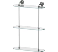 3-х ярусная полка 3SC 40 cm стекло; античное серебро STI 417