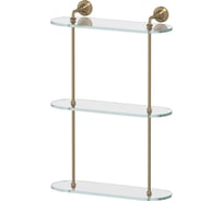 3-х ярусная полка 3SC 40 cm стекло; античная бронза STI 517