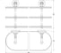 3-х ярусная полка 3SC 40 cm стекло; хром STI 017 2