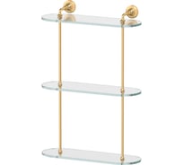 3-х ярусная полка 3SC 40 cm стекло; матовое золото STI 317