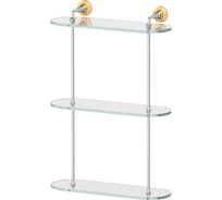 3-х ярусная полка 3SC 40 cm стекло; хром/золото STI 117