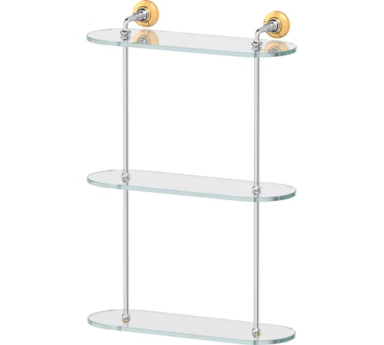 3-х ярусная полка 3SC 40 cm стекло; хром/золото STI 117 1