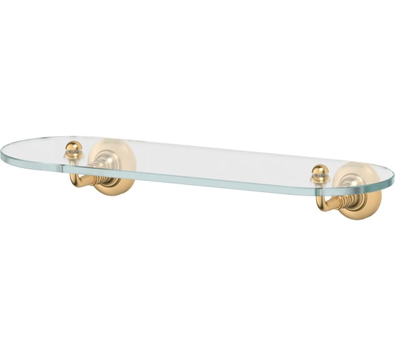 Полка с держателями 3SC 40 cm стекло; матовое золото STI 314 1