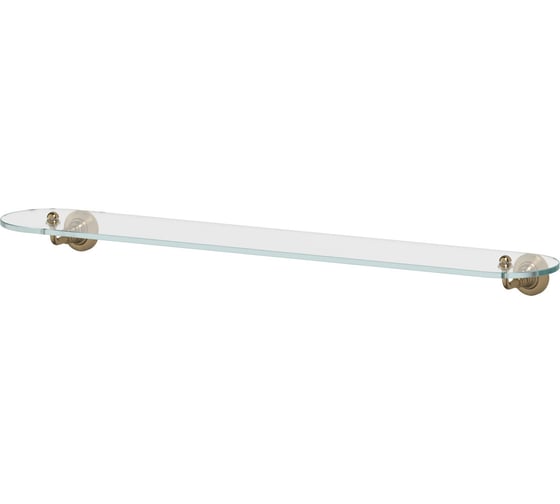 Полка с держателями 3SC 80 cm стекло; античная бронза STI 516 1