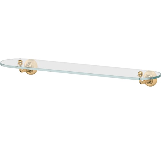 Полка с держателями 3SC 60 cm стекло; матовое золото STI 315 1