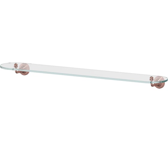 Полка с держателями 3SC 80 cm стекло; античная медь STI 616