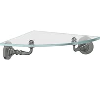 Угловая полка с держателями 3SC 22 cm стекло; античное серебро STI 418