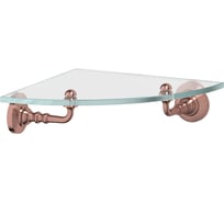Угловая полка с держателями 3SC 22 cm стекло; античная медь STI 618