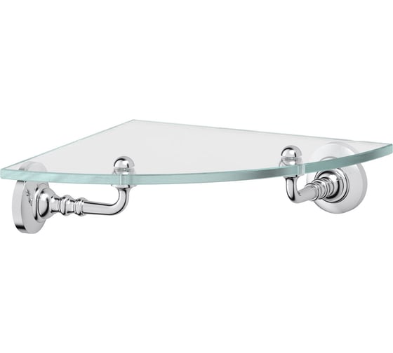 Угловая полка с держателями 3SC 22 cm стекло; хром STI 018