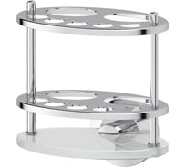 Держатель зубных щеток и пасты FBS матовое стекло; хром STA 060