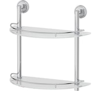 Двухъярусная полка FBS 40 cm матовое стекло; хром LUX 081