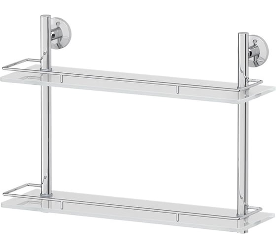 Двухъярусная полка FBS 50 cm матовое стекло; хром STA 064 1