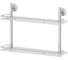 Двухъярусная полка FBS 50 cm матовое стекло; хром STA 064 1