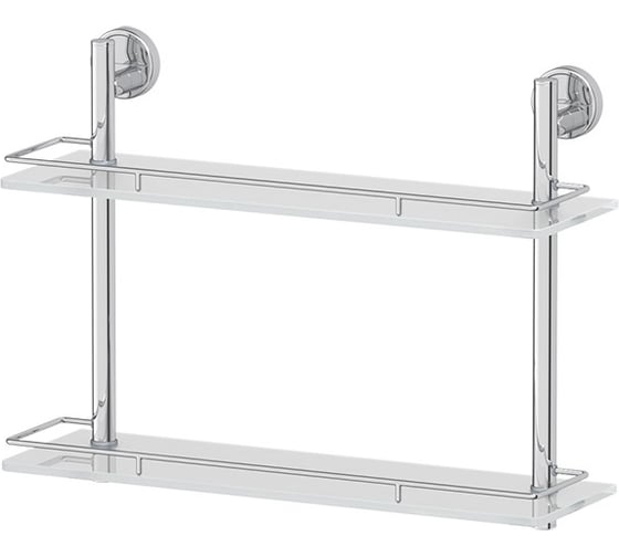 Двухъярусная полка FBS 50 cm матовое стекло; хром LUX 064 1
