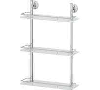 Трехъярусная полка FBS 40 cm матовое стекло; хром STA 068