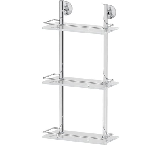 Трехъярусная полка FBS  30 cm матовое стекло; хром STA 067 1