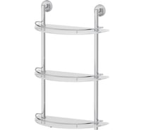 Трехъярусная полка FBS 40 cm матовое стекло; хром LUX 082