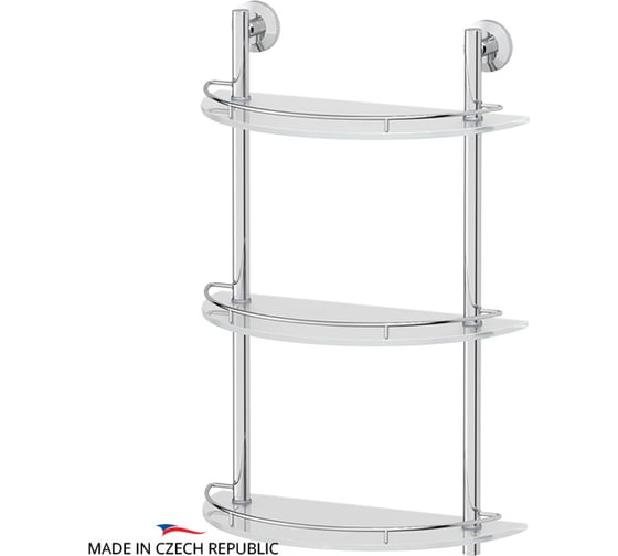 Трехъярусная полка FBS 40 cm матовое стекло; хром STA 082