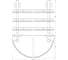 Трехъярусная полка FBS 40 cm матовое стекло; хром STA 082 2