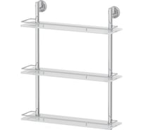 Трехъярусная полка FBS 50 cm матовое стекло; хром LUX 069