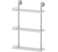 Трехъярусная полка FBS 40 cm матовое стекло; хром LUX 068