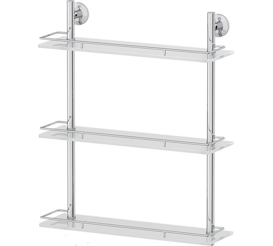Трехъярусная полка FBS 50 cm матовое стекло; хром STA 069 1