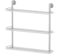 Трехъярусная полка FBS 60 cm матовое стекло; хром LUX 070