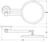 Косметическое зеркало FBS x2,5 хром ELL 020 2