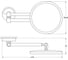 Косметическое зеркало FBS x2,5 хром LUX 020 2
