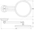 Косметическое зеркало FBS x2,5 хром STA 020 2