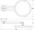 Косметическое зеркало FBS x2,5 хром VIZ 020 2