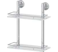 Двухъярусная полка FBS 30 cm матовое стекло; хром ELL 062