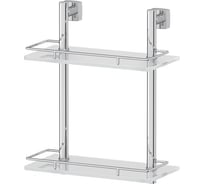 Двухъярусная полка FBS 30 cm матовое стекло; хром ESP 062