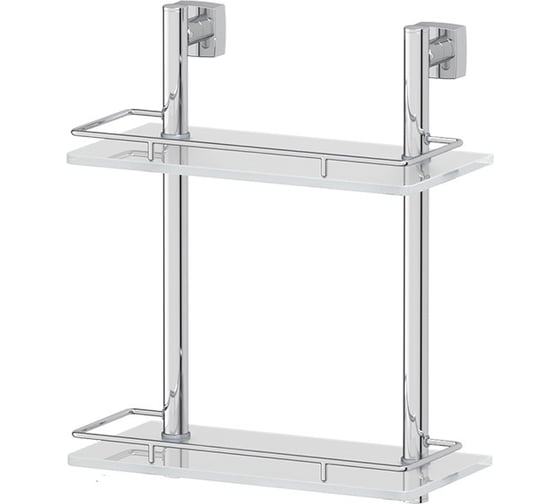 Двухъярусная полка FBS 30 cm матовое стекло; хром ESP 062 1