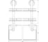 Двухъярусная полка FBS 40 cm матовое стекло; хром ELL 063 2