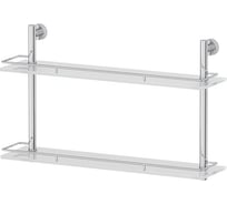 Двухъярусная полка FBS 60 cm матовое стекло; хром NOS 065
