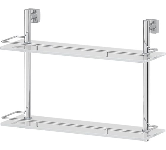 Двухъярусная полка FBS 50 cm матовое стекло; хром ESP 064
