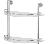Двухъярусная полка FBS 40 cm матовое стекло; хром NOS 081