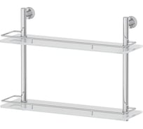 Двухъярусная полка FBS 50 cm матовое стекло; хром NOS 064
