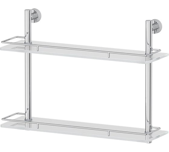 Двухъярусная полка FBS 50 cm матовое стекло; хром NOS 064 1