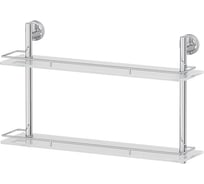 Двухъярусная полка FBS 60 cm матовое стекло; хром ELL 065