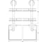 Двухъярусная полка FBS 60 cm матовое стекло; хром ELL 065 2
