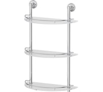 Трехъярусная полка FBS 40 cm матовое стекло; хром ELL 082