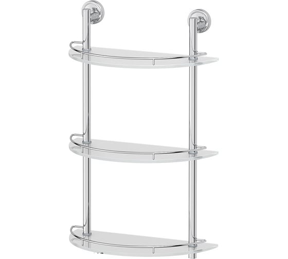 Трехъярусная полка FBS 40 cm матовое стекло; хром ELL 082 1