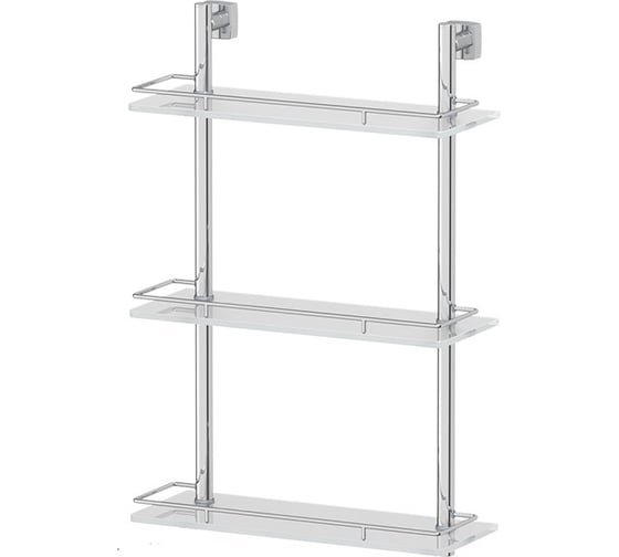 Трехъярусная полка FBS 40 cm матовое стекло; хром ESP 068 1