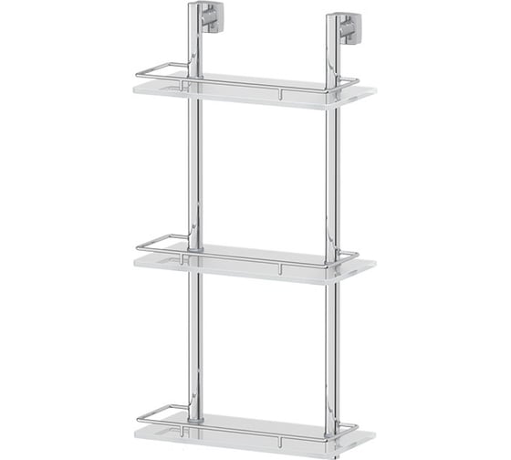 Трехъярусная полка FBS 30 cm матовое стекло; хром ESP 067